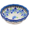 Polish Pottery Scalloped Fluted Bowl 5&quot;
