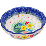 Polish Pottery Scalloped Fluted Bowl 5&quot; UNIKAT
