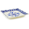 Polish Pottery Scalloped Platter 6&quot; Rooster At Night