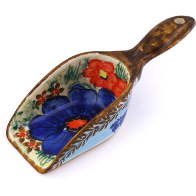 Polish Pottery Scoop 5&quot; Fresh Air UNIKAT