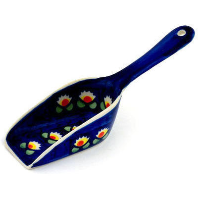 Polish Pottery Scoop 7&quot; Waterlily