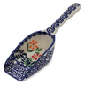 Polish Pottery Scoop 7&quot; Wave Of Flowers