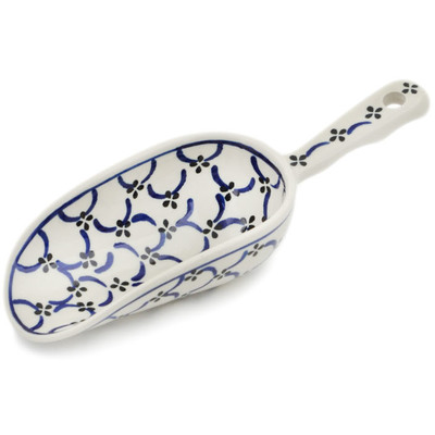 Polish Pottery Scoop 9&quot; Garden Lattice