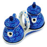 Polish Pottery Seasoning Set 6&quot; Deep Into The Blue Sea