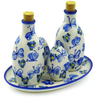 Polish Pottery Seasoning Set 8&quot;