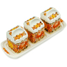 Faience Seasoning Set 9&quot; Brown Sunshine