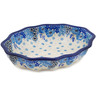 Polish Pottery Serving Bowl 9&quot; Morning Glory UNIKAT