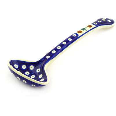 Polish Pottery Serving Spoon 11&quot; Mosquito
