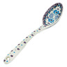 Polish Pottery Serving Spoon 13&quot; Blooming Blues