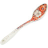 Polish Pottery Serving Spoon 13&quot; Peachy Keen UNIKAT