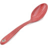 Polish Pottery Serving Spoon 13&quot; Red Sea UNIKAT