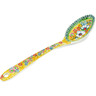 Polish Pottery Serving Spoon 13&quot; Sunset Fields UNIKAT