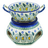 Polish Pottery Set for Fondue Crazy Daisy