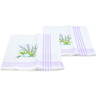 Textile Cotton Set of 2 Kitchen Towels 24&quot; Lovingly Lavender Purple