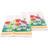 Textile Cotton Set of 2 Kitchen Towels 24&quot; Poppy Field Orange