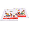Textile Cotton Set of 2 Kitchen Towels 24&quot; Rooster Dance Red