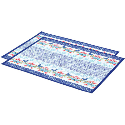 Polyester Set of 2 Placemats 16&quot; Butterfly Garden