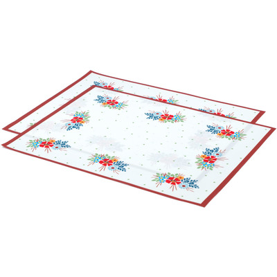 Polyester Set of 2 Placemats 16&quot; Flower Boutiques