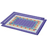Polyester Set of 2 Placemats 16&quot; Wave Of Flowers