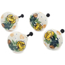 Polish Pottery Set of 4 Drawer Pull Knobs 1-1/2 inch Spring Flowers