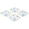 Polish Pottery Set of 4 Platters Vibrant Delight