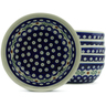 Polish Pottery Set of 6 Bowls 7&quot; Peacock Hollies