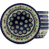 Polish Pottery Set of 6 Bowls 7&quot; Reindeer In The Pines