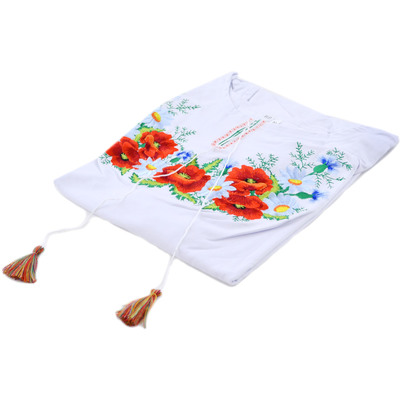 Textile Shirt 22&quot; Poppies