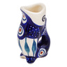 Polish Pottery shot glass 1 oz Peacock