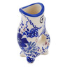 Polish Pottery shot glass 1 oz Periwinkle Sweetness UNIKAT