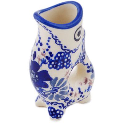 Polish Pottery shot glass 1 oz Periwinkle Sweetness UNIKAT