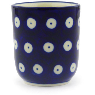 Polish Pottery shot glass 2 oz Blue Eyes