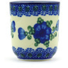 Polish Pottery shot glass 2 oz Blue Poppies