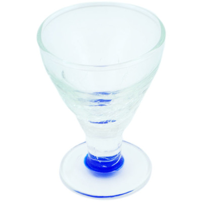 Glass shot glass 2 oz Frosty Blue