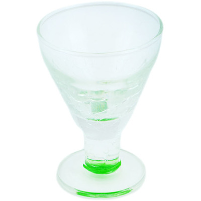 Glass shot glass 2 oz Frosty Green