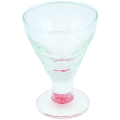 Glass shot glass 2 oz Frosty Pink
