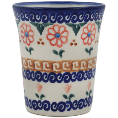 Polish Pottery shot glass 5 oz Amarillo