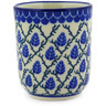 Polish Pottery shot glass 5 oz Aspen Leaf Trellis