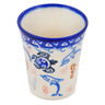 Polish Pottery shot glass 5 oz Hawaiian Sea Turtle - Honu