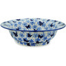 Polish Pottery Sink Bowl 16&quot; Cobalt Butterflies UNIKAT