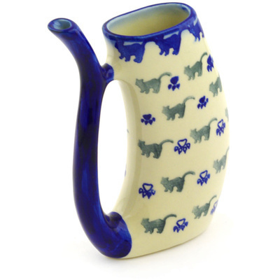 Polish Pottery Sipper Mug 10 oz Boo Boo Kitty Paws