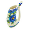 Polish Pottery Sipper Mug 8 oz Orchid Crown UNIKAT