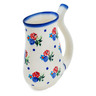 Polish Pottery Sipper Mug 9 oz Dancing Flowers UNIKAT