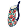 Polish Pottery Sipper Mug 9 oz Poppies Meadow UNIKAT