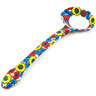 Polish Pottery Slotted Serving Spoon 11&quot; Flower Freedom