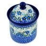 Polish Pottery Small Canister 6&quot; Blue Joy