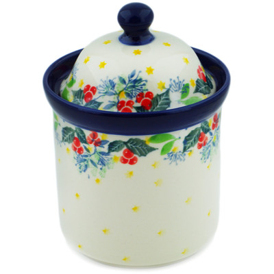 Polish Pottery Small Canister 6&quot; Classic Rowan