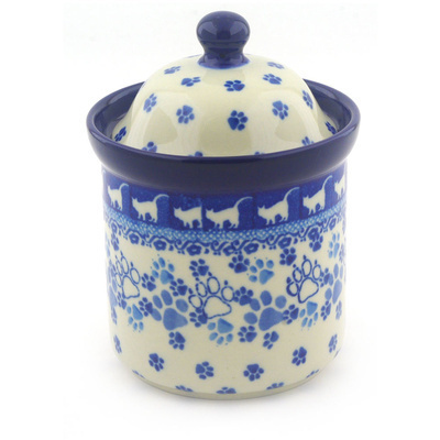 Polish Pottery Small Canister 6&quot;