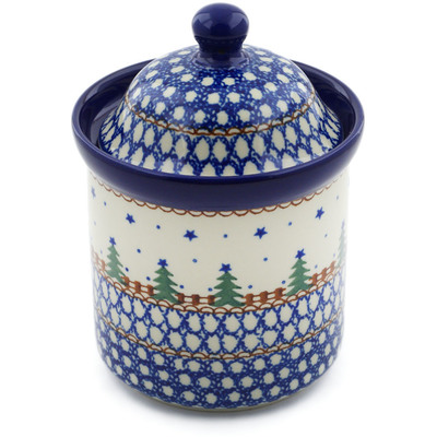 Polish Pottery Small Canister 6&quot; Pocono Pines