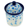 Polish Pottery Small Canister 6&quot; Winter Serenity